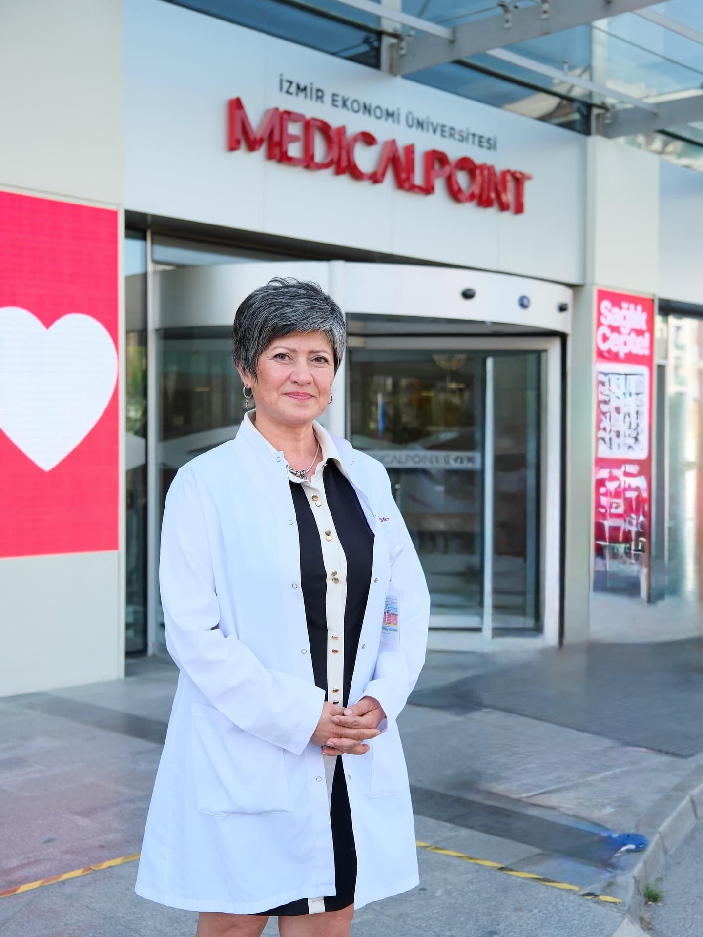 Dr. Ayşin Akdoğan at the hospital
