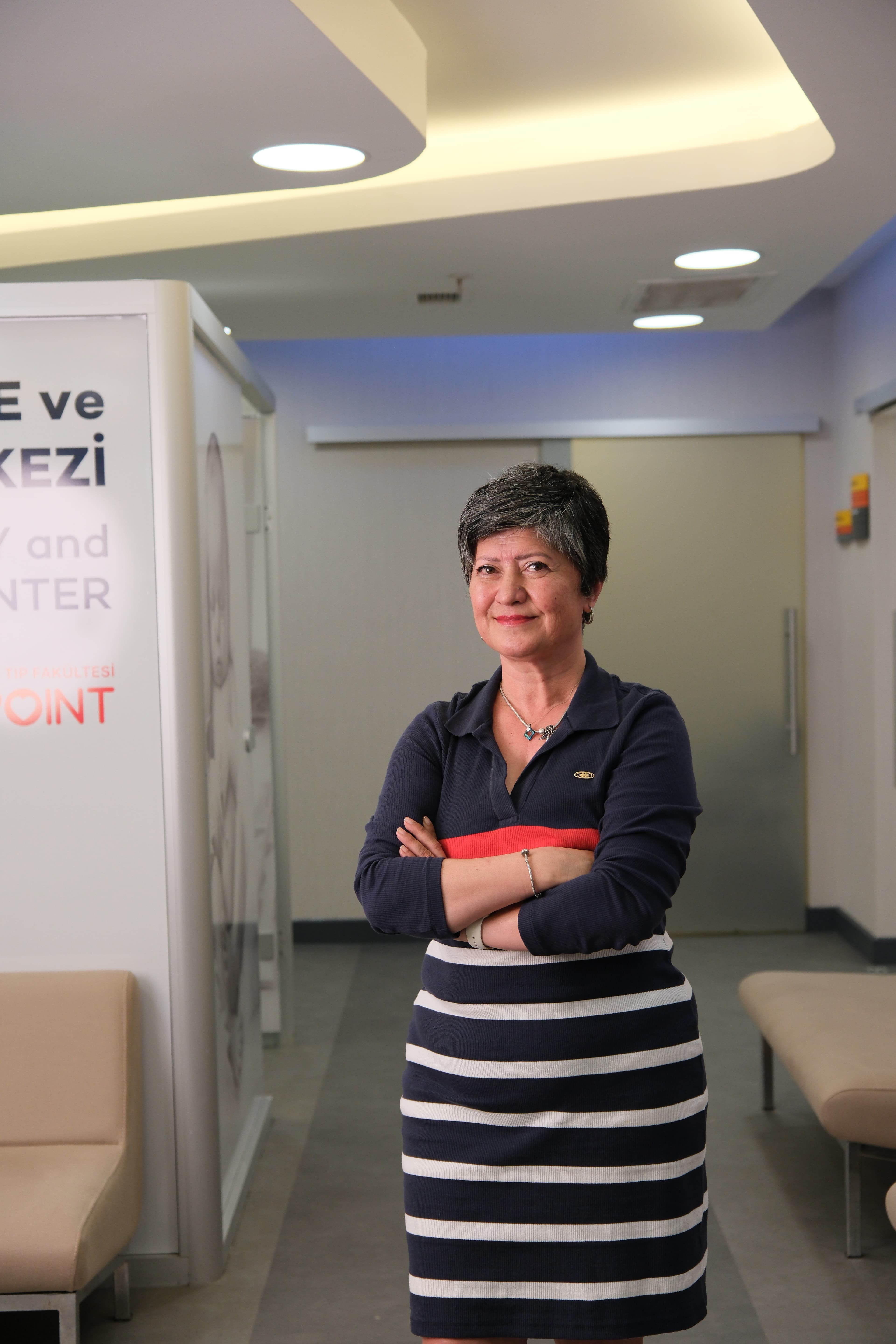 Dr. Ayşin Akdoğan in the hospital